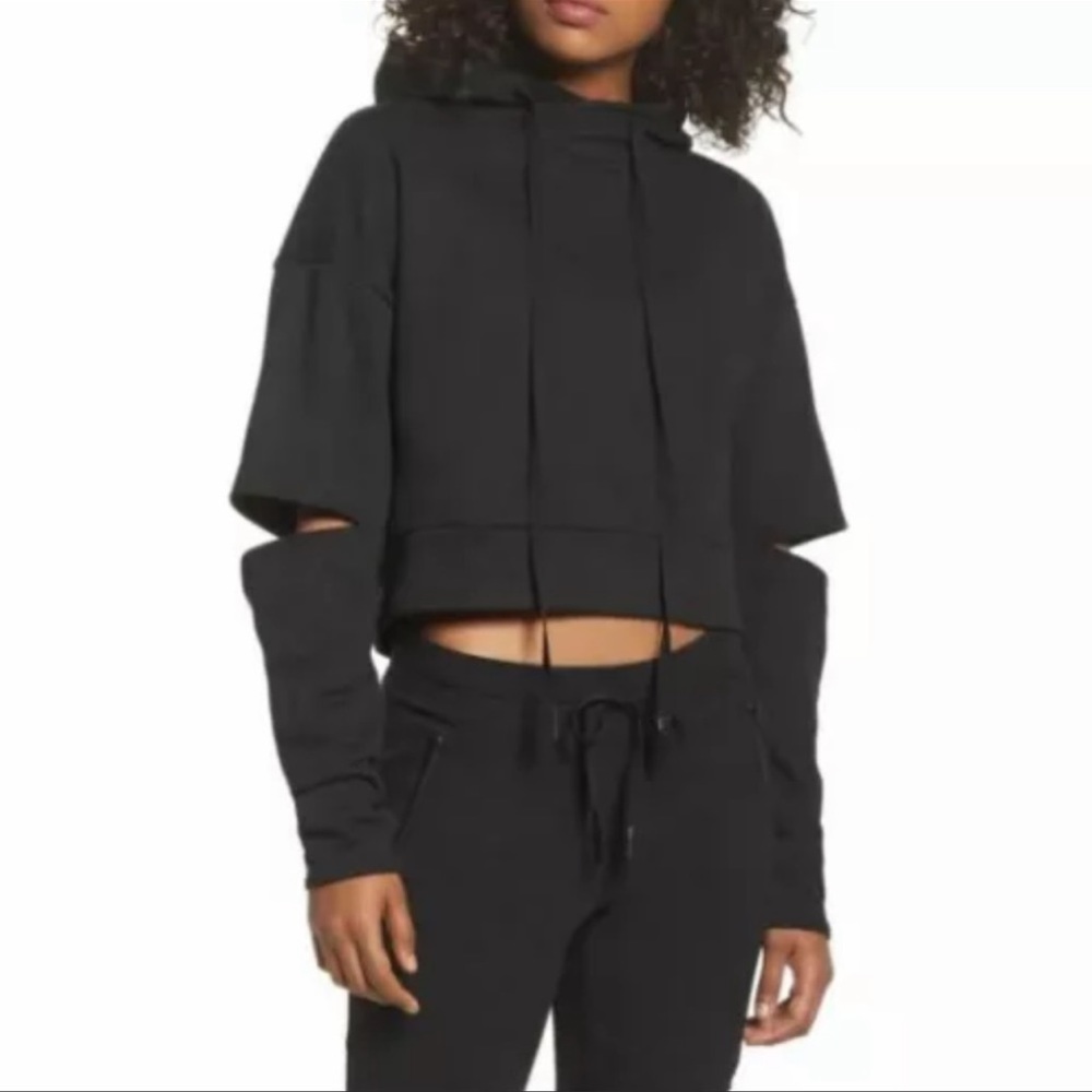Womens Alo Yoga cut out elbow sweatshirt